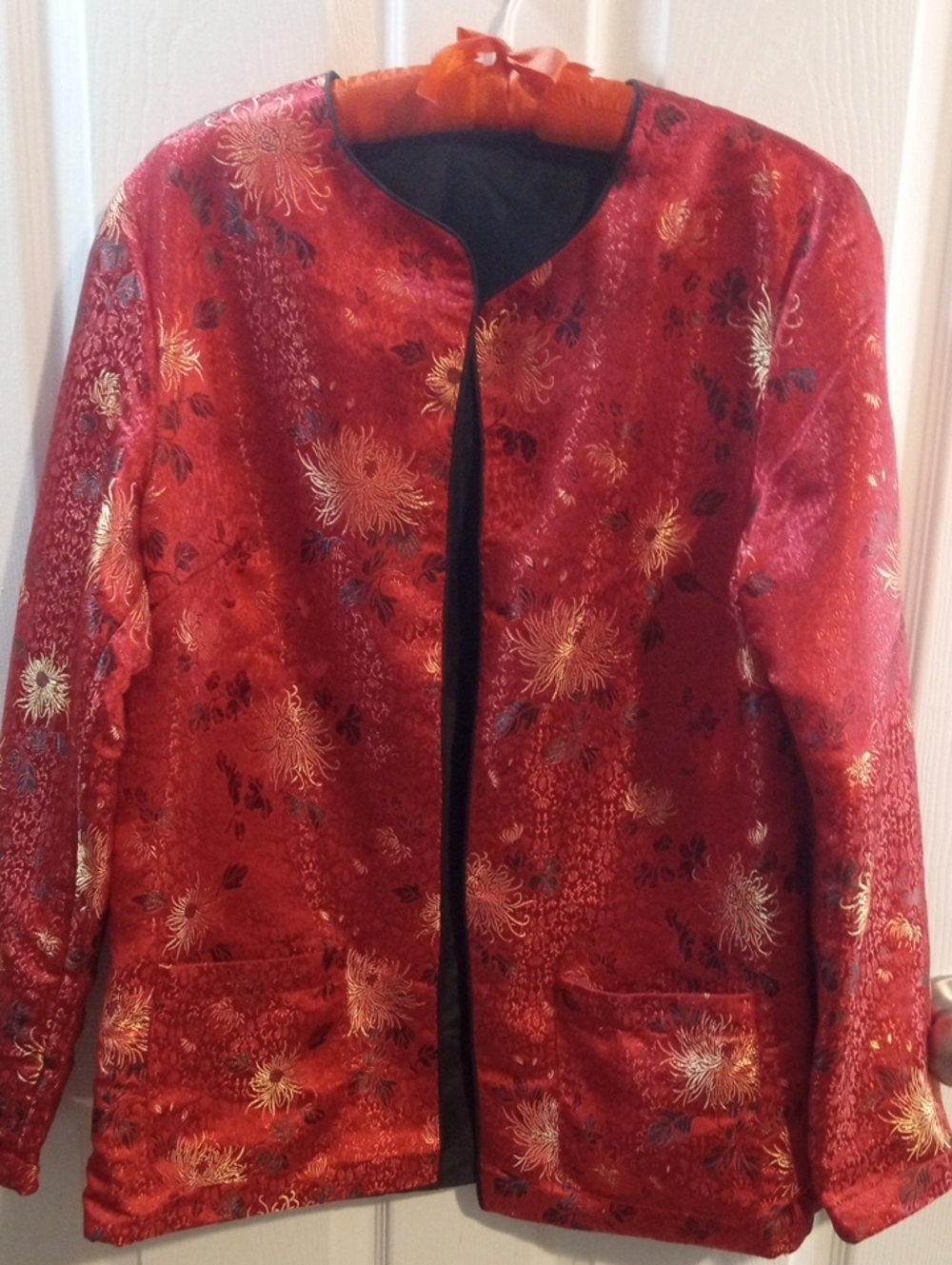 HARRY WALLACE NY ASIAN SILK JACKET